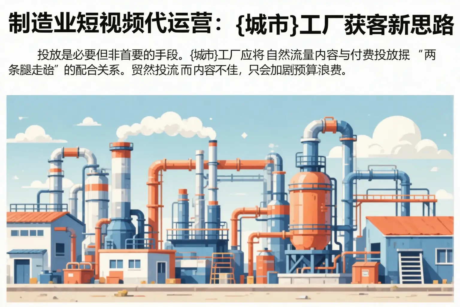制造业短视频代运营：黔西南工厂获客新思路