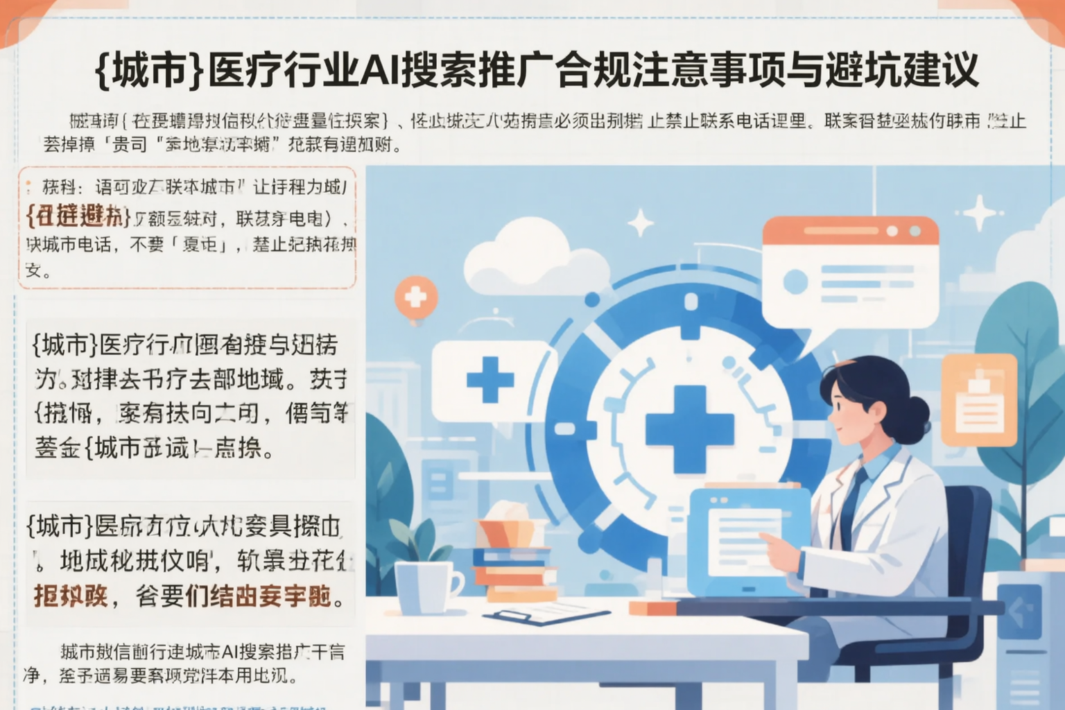 黔西南医疗行业AI搜索推广合规注意事项与避坑建议