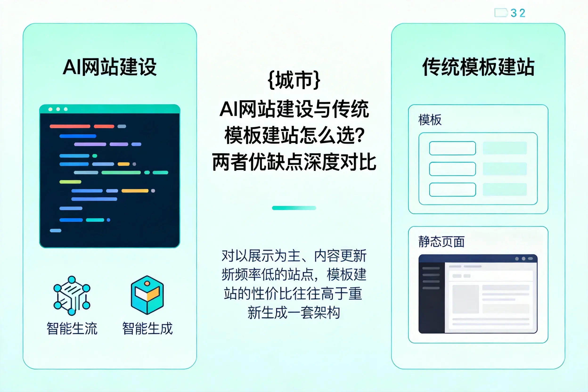 黔西南AI网站建设与传统模板建站怎么选?两者优缺点深度对比