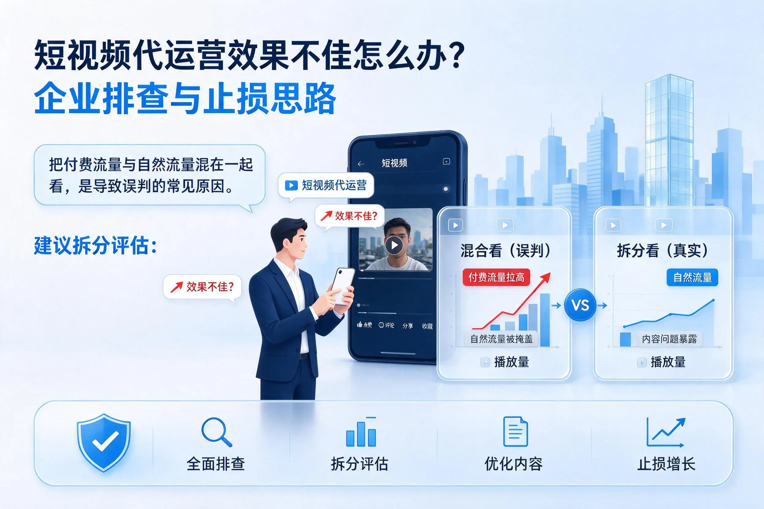 短视频代运营效果不佳怎么办?黔西南企业排查与止损思路