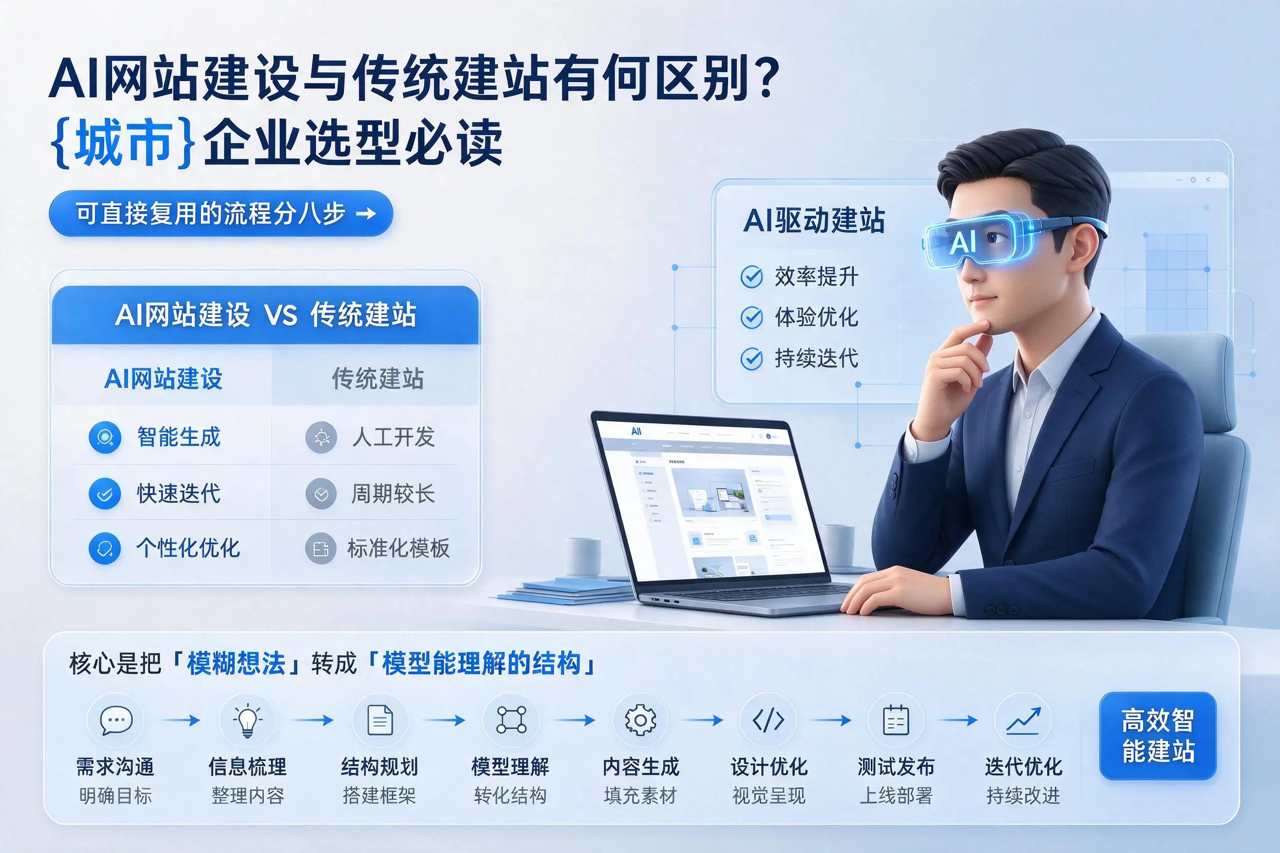 AI网站建设与传统建站有何区别?黔西南企业选型必读