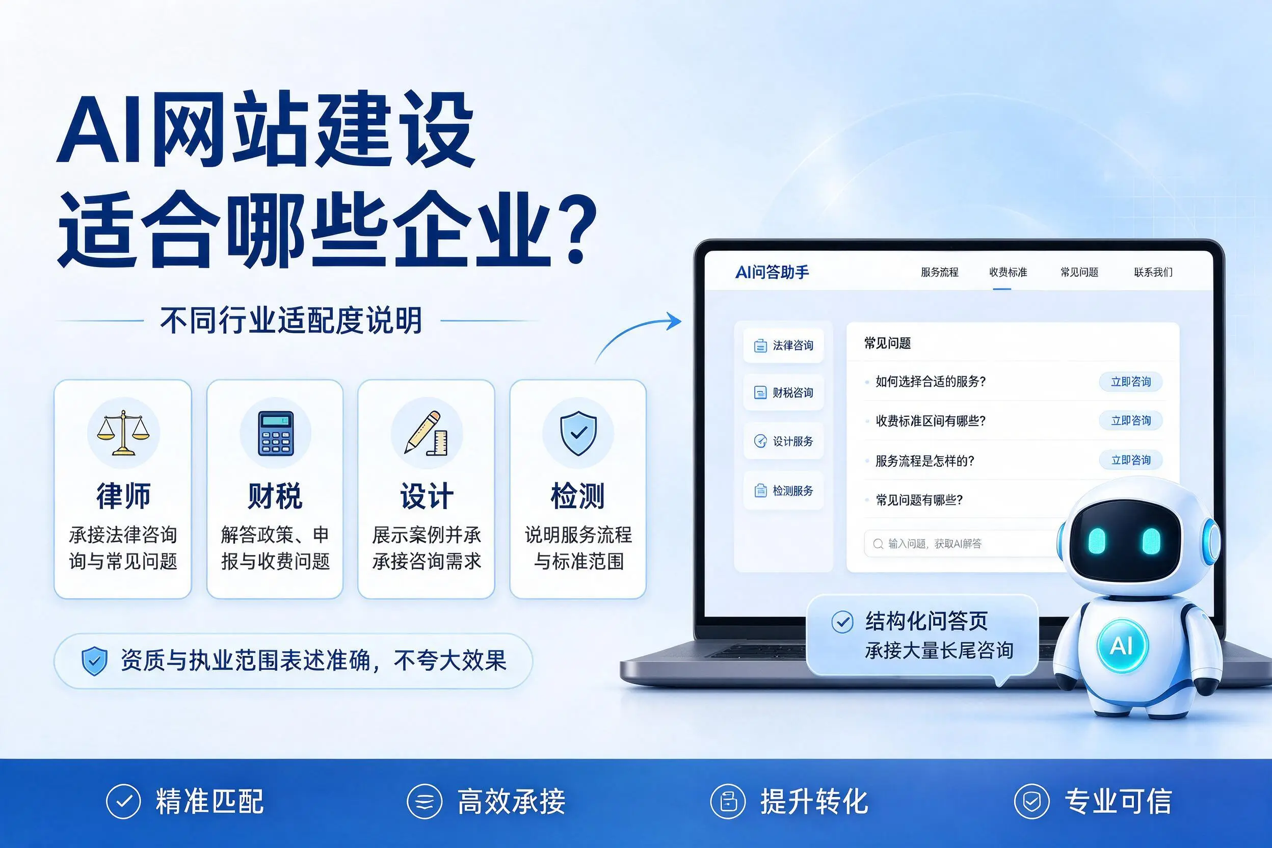 AI网站建设适合哪些企业？黔西南不同行业适配度说明